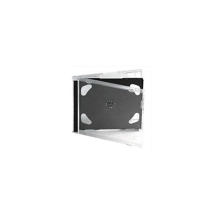Carcasa pentru 2 CD, Transparent  Negru, TED
