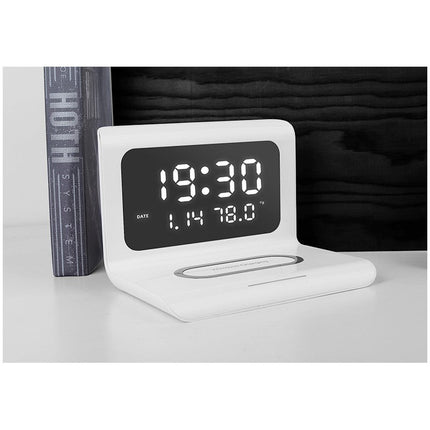 Ceas incarcare wireless alb sau negru