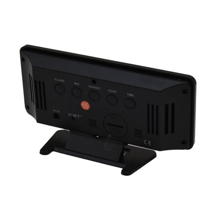 Ceas digital slim alarma led alb,rosu,verde,albastru