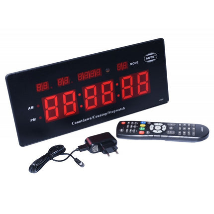 Ceas digital perete cronometru culoare led