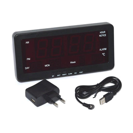 Ceas perete digital led afisaj 12H
