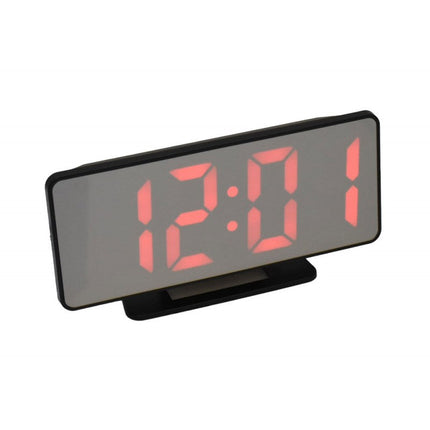 Ceas digital slim alarma led alb,rosu,verde,albastru
