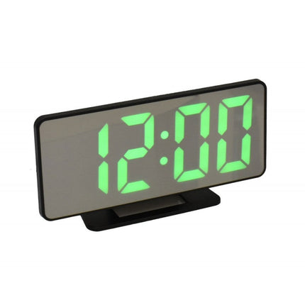 Ceas digital slim alarma led alb,rosu,verde,albastru