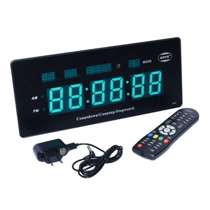Ceas digital perete cronometru culoare led