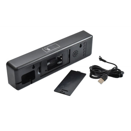 Ceas digital negru led alb, verde