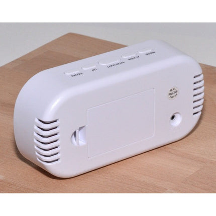 Ceas digital oglinda oval led alb,