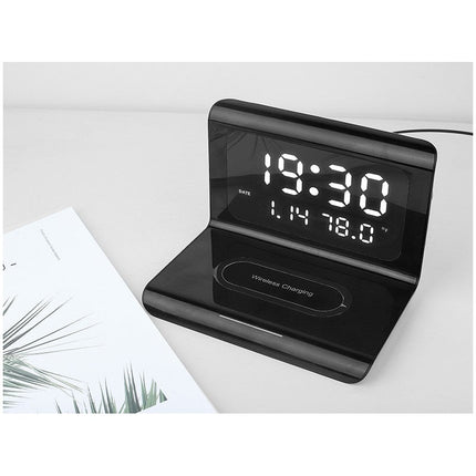 Ceas incarcare wireless alb sau negru