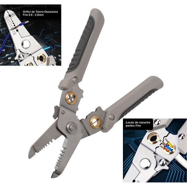 Cleste dezizolat cablu multifunctional 6IN1