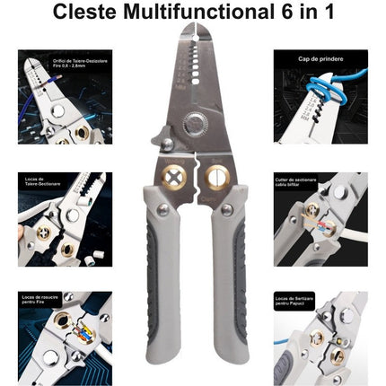 Cleste dezizolat cablu multifunctional 6IN1