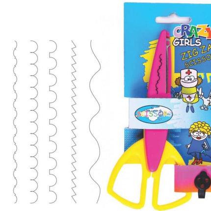 Foarfeca 13cm CNX creativa zig-zag pentru copii