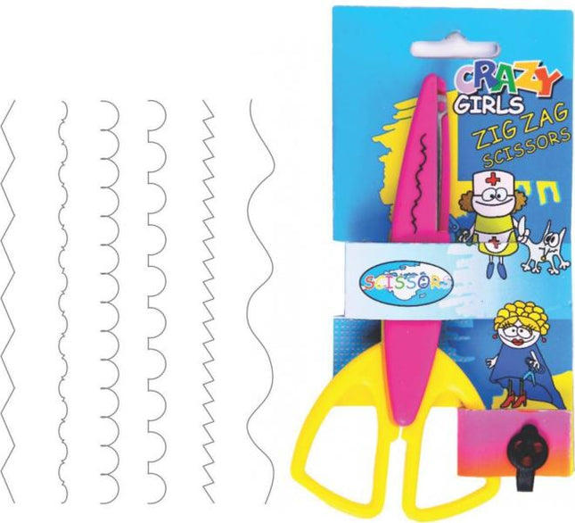 Foarfeca 13cm CNX creativa zig-zag pentru copii