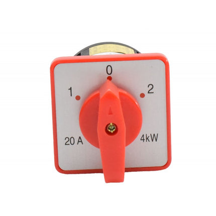 Comutator 2 came rotativ 1-0-2 20A