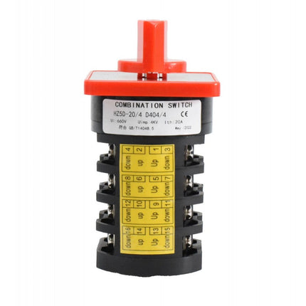 Comutator 4 came rotativ 1-0-2 20A