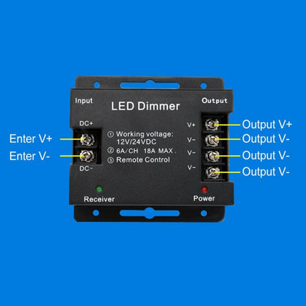Controler monocrom telecomanda banda led DC 12V 24V