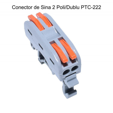 Conector Rapid sina 2 contacte cap