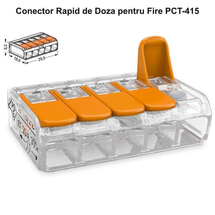 Conector Rapid transparent 5 contacte