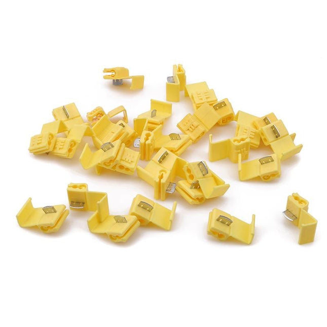 Conector rapid prin inadire galben 50buc