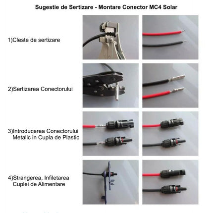 Mufe MC4 conectare panouri fotovoltaice set 10 bucati