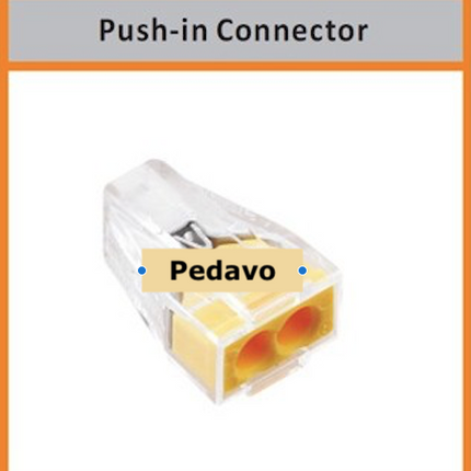 Conector Rapid 2 contacte galben