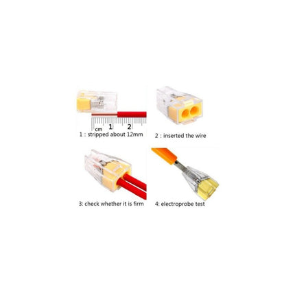 Conector Rapid 2 contacte galben