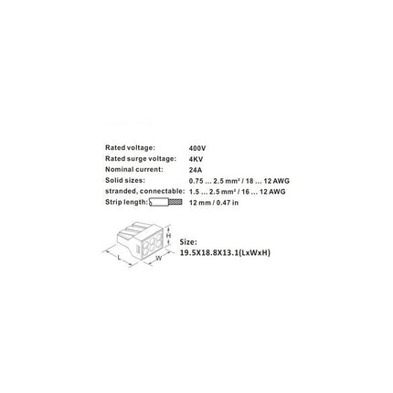 Conector rapid 6 contacte mov