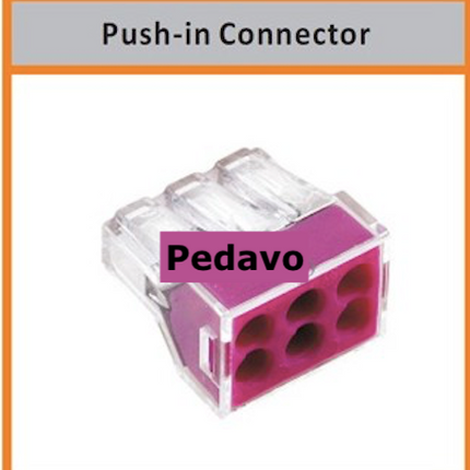 Conector rapid 6 contacte mov