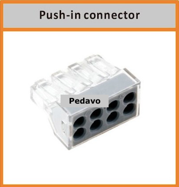 Conector Rapid 8 contacte gri