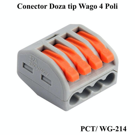 Conector Rapid 4 contacte pentru conectare