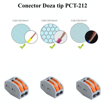 Conector Rapid 2 contacte pentru conectare