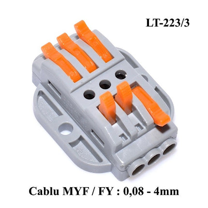 Conector Rapid 3-3 contacte pentru conectare