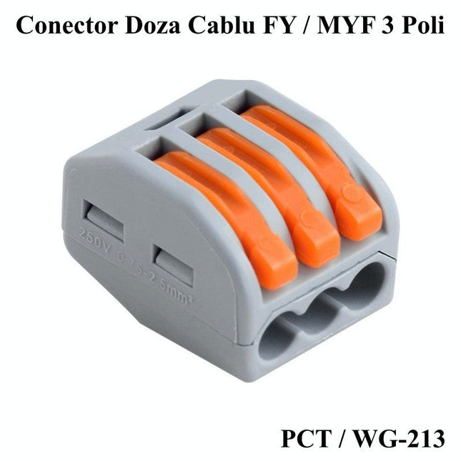 Conector Rapid 3 contacte pentru conectare