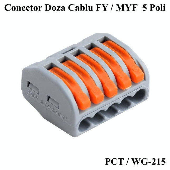 Conector Rapid 5 contacte pentru conectare