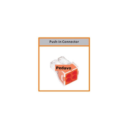 Conector rapid 4 contacte portocaliu