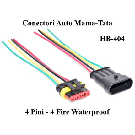 Conector auto 4 fire waterproof