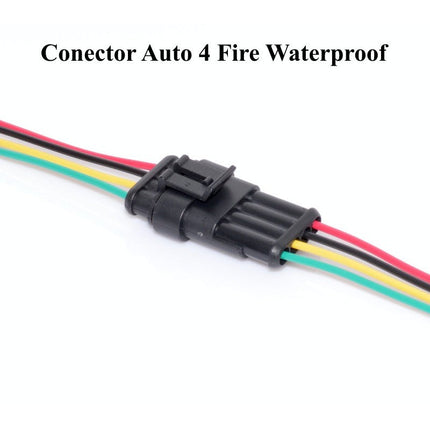 Conector auto 4 fire waterproof