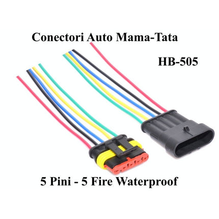 Conector auto 5 fire waterproof