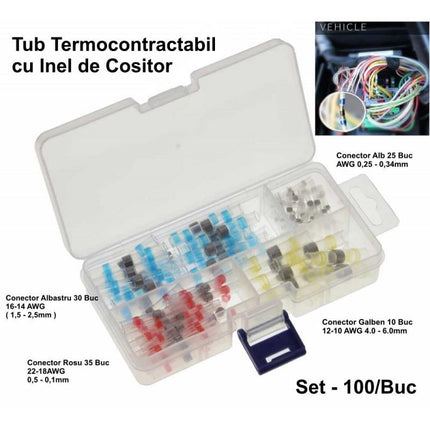 Conectori rapizi inel Cositor Tub Termocontractabil