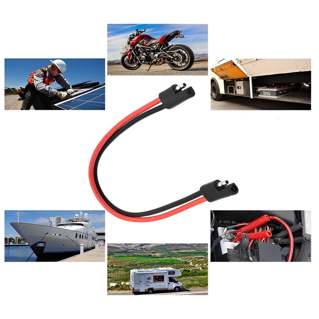 Conector SAE 12AWG 30cm panouri solare si baterii auto