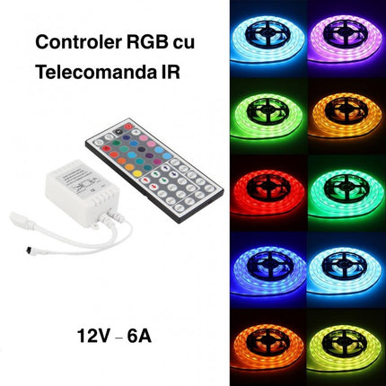 Controler banda led RGB telecomanda 44
