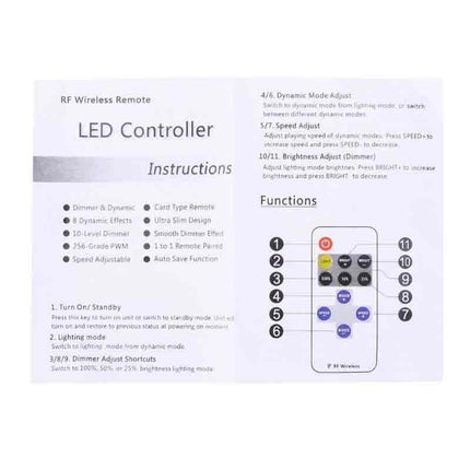 Controler RF wireless banda led telecomanda