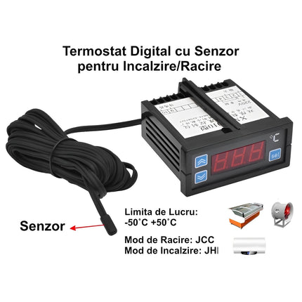 Controler digital temperatura -50˚C +50˚C