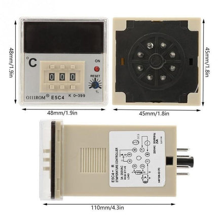 Controler digital temperatura 220V pentru instalatii