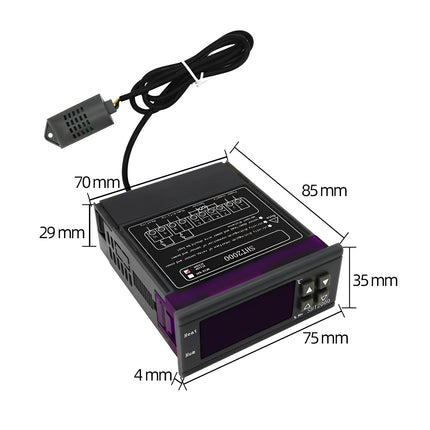 Controler digital temperatura umiditate pentru instalatii