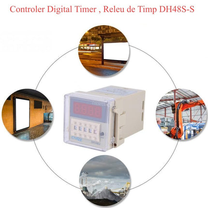 Controler digital Timer releu timp