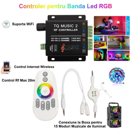 Controler led RGB Wifi TQ Music