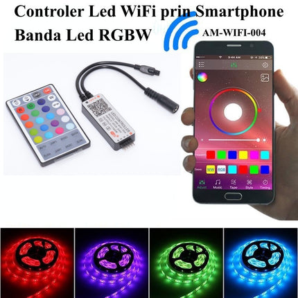 Controler RGBW WIFI smartphone banda led
