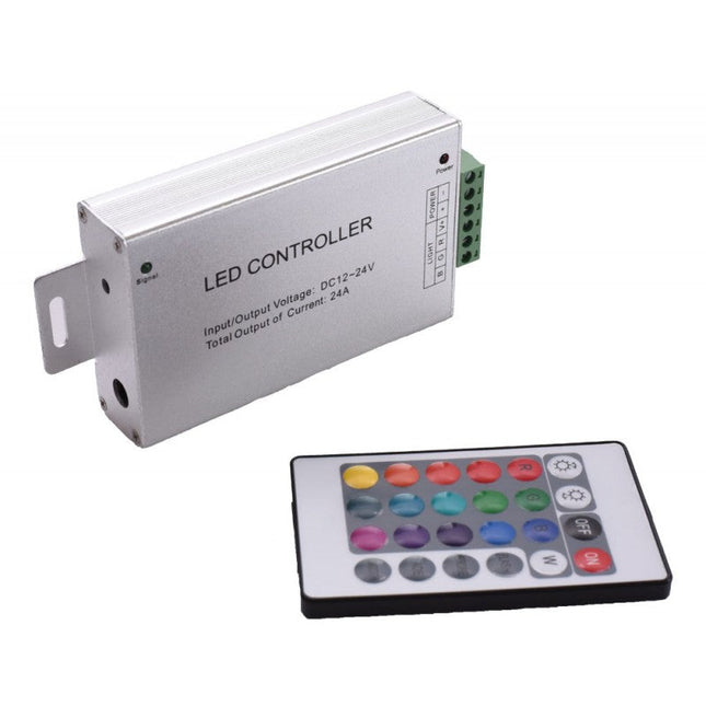 Controler banda led RGB din metal 24V 24A
