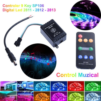 Controler banda led music pixel