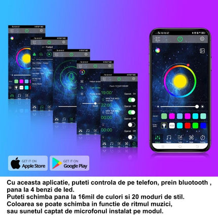 Controler bluetooth telecomanda banda RGB 4-1