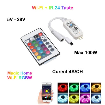 Controler smart magic led RGBW telecomanda Wifi